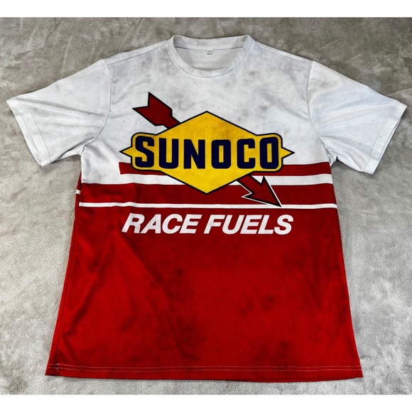 Sunoco Other - Sunoco Race Fuels T-Shirt Mens XL Red White Graphic Racing Performance Tee